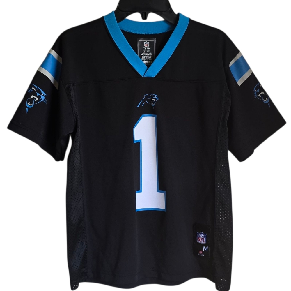 Carolina Panthers #1 Cam Newton Jersey NFL Youth Medium (10/12)